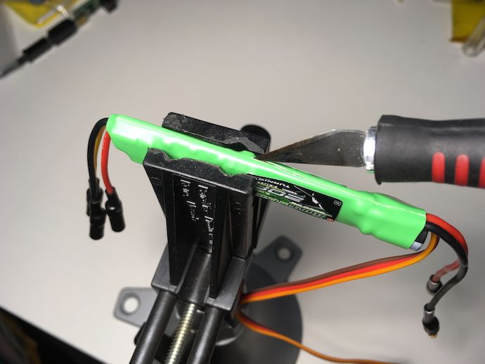 ESC heat shrink removal