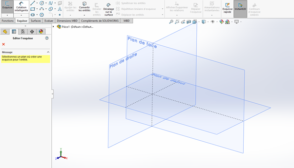 SolidWorks user interface